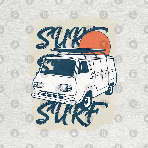 Vintage Surfer Van Design For Surfers And Adventurers by StreetDesigns